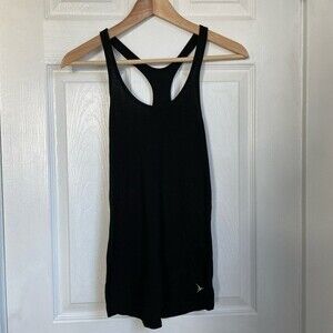 Old Navy ribbed black workout exercise tank top womens size m
